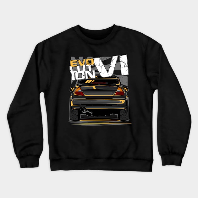 Lancer Evolution VI Crewneck Sweatshirt by idrdesign